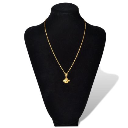 Поставки за бижута, черни, текстил, бюст, 23 x 11,5 x 30 см - 2 броя