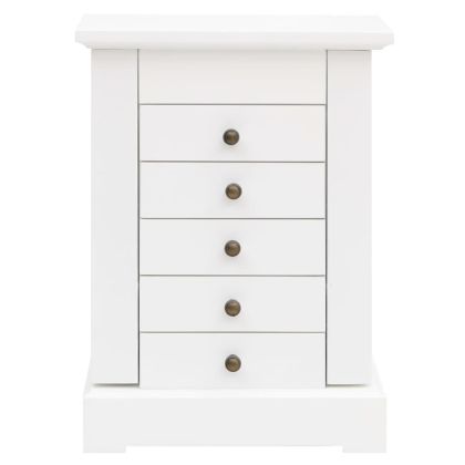 Кутия за бижута с огледало, МДФ, 25x13,5 x 34 см