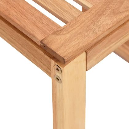 Табуретка за баня, 40x30x46 см, орехово дърво масив