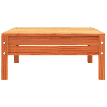 Градински диван с възглавници и табуретка, 2-местен