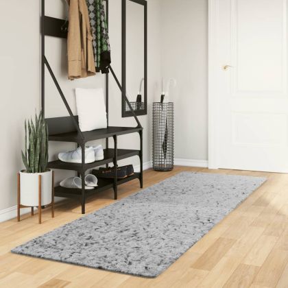Шаги килим с дълъг косъм "PAMPLONA" модерен сив 80x250 см
