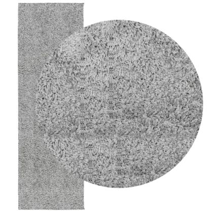 Шаги килим с дълъг косъм "PAMPLONA" модерен сив 80x250 см