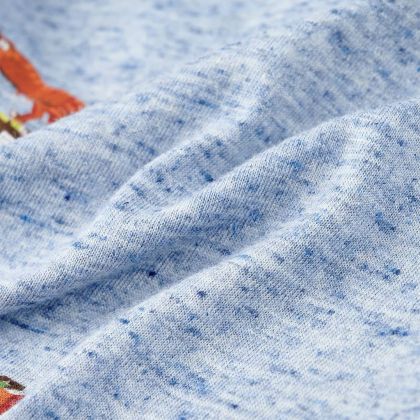 Детска тениска, син меланж, 116