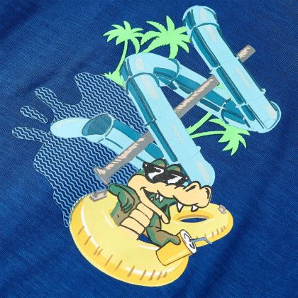 Детска тениска, тъмносиня, 128