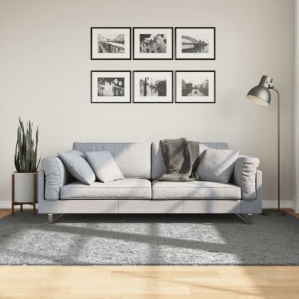 Шаги килим с дълъг косъм "PAMPLONA" модерен сив 160x230 см