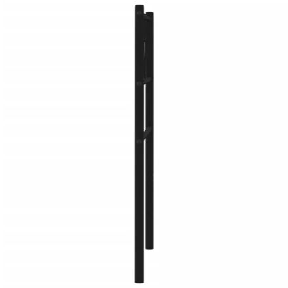 Метална табла за глава, черна, 107 см