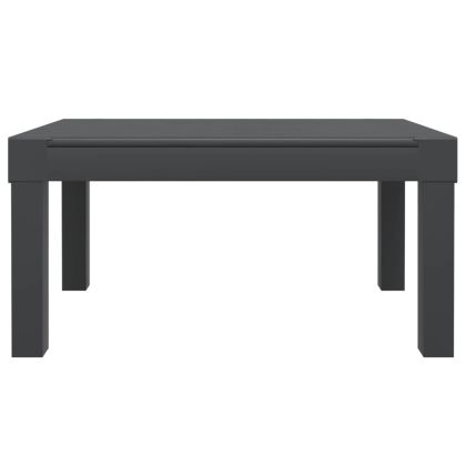 Градински комплект с възглавници, 3 части, антрацит, PP