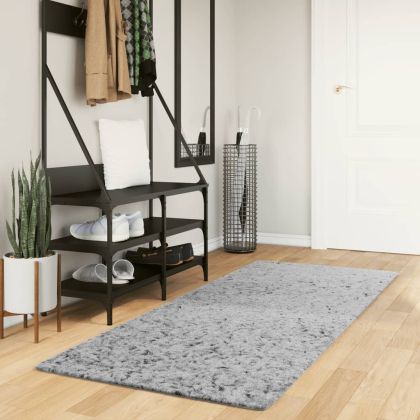 Шаги килим с дълъг косъм "PAMPLONA" модерен сив 80x200 см