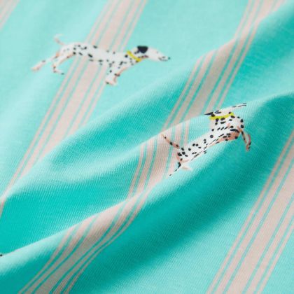 Детска пижама с къс ръкав, екрю, 92