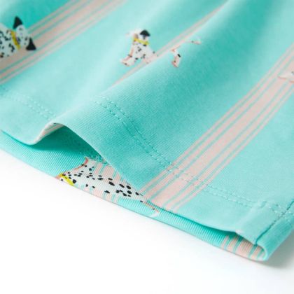 Детска пижама с къс ръкав, екрю, 92