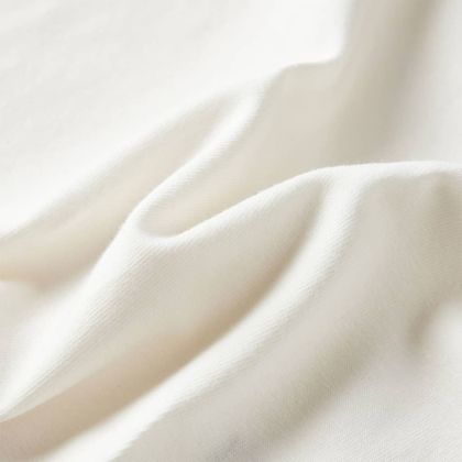 Детска тениска с дълъг ръкав, екрю, 116