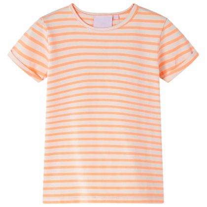 Детска тениска, неоново оранжева, 92
