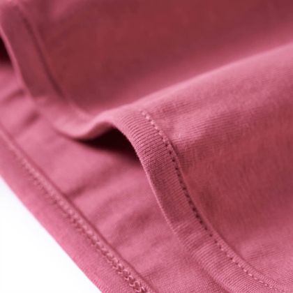 Детска тениска с дълъг ръкав, малина, 128