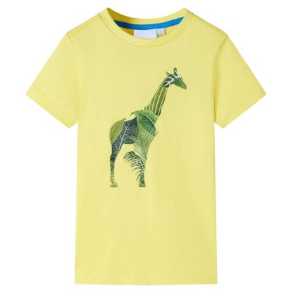 Детска тениска, жълта, 104