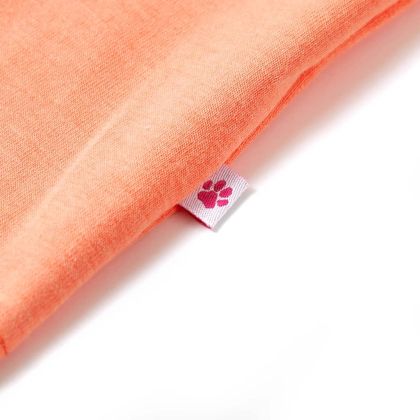 Детска тениска, неоново оранжева, 92