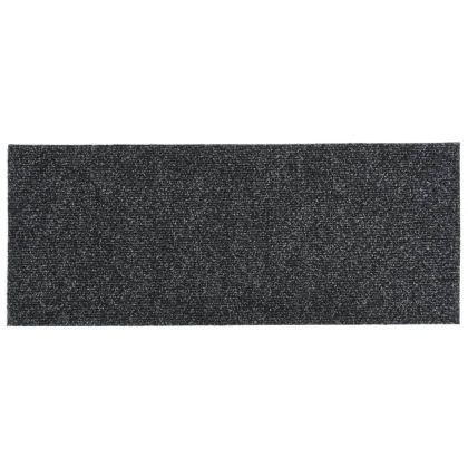 Изтривалки за стълби, самозалепващи се, 15 бр., 60x25 см, сиви, правоъгълни