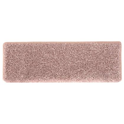 Изтривалки за стълби 15 бр. 65x21x4 см, светлорозови, правоъгълни, кант