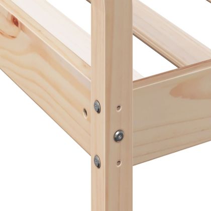 Дневно легло без матрак 75x190 cm масивна дървесина бор