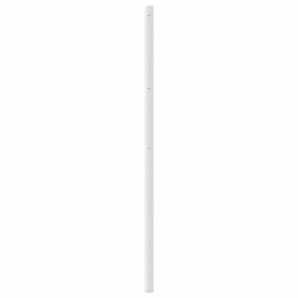 Метална табла за глава, бяла, 193 см