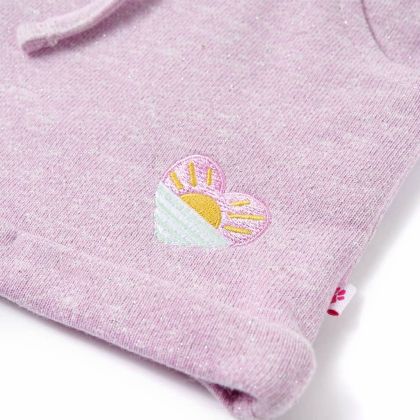 Детски къси панталони с шнурове, микс лила, 92