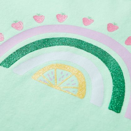 Детска тениска, яркозелена, 104