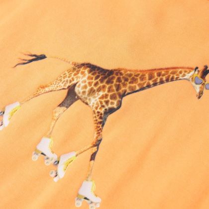 Детска тениска, яркооранжева, 92