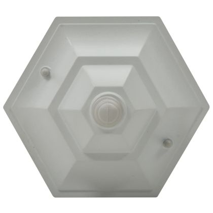 Градински стълбове, 6 бр, E27, 110 см, алуминий, бели