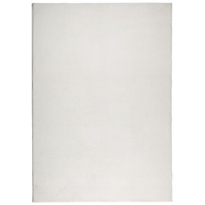 Килим "IZA" с къс косъм, скандинавски вид, кремав, 160x230 см