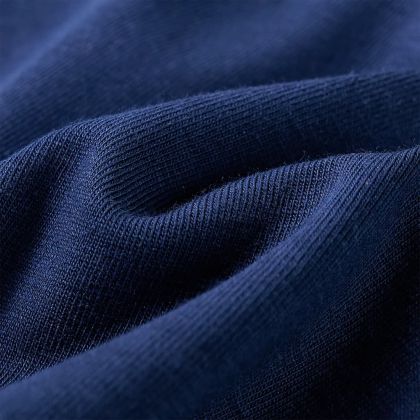 Детска тениска с дълъг ръкав, нейви, 104