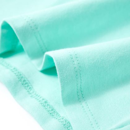 Детска тениска, светла мента, 116