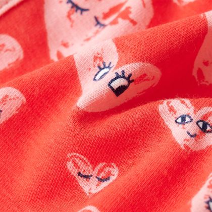 Детски къси панталони с шнурове, червени, 116