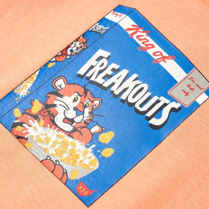 Детска тениска с къси ръкави, неоново оранжево, 116