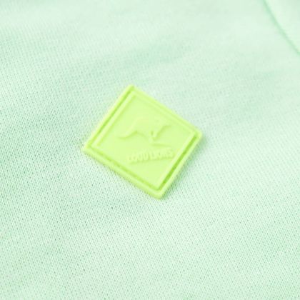 Детски суитшърт с качулка и цип, яркозелен, 128