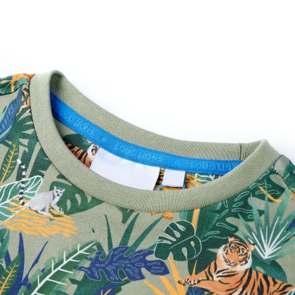 Детска тениска с къс ръкав, многоцветна, 140