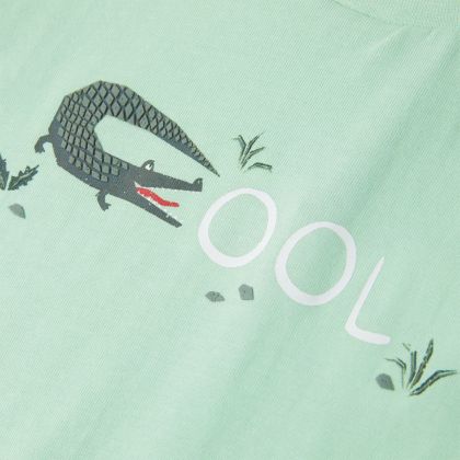Детска тениска с къс ръкав, светлозелена, 92