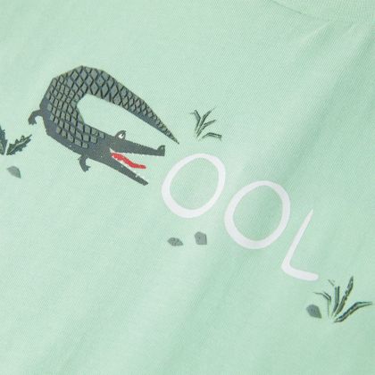 Детска тениска с къс ръкав, светлозелена, 104