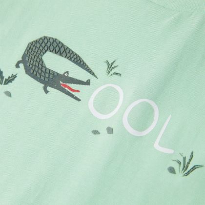 Детска тениска с къс ръкав, светлозелена, 116
