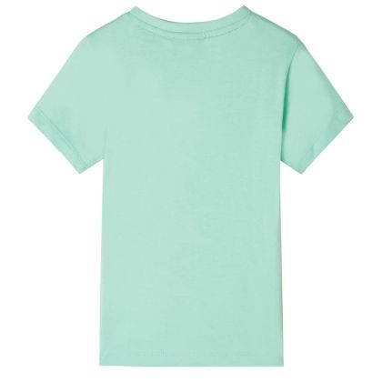 Детска тениска с къс ръкав, светлозелена, 128