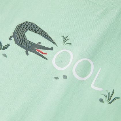 Детска тениска с къс ръкав, светлозелена, 140