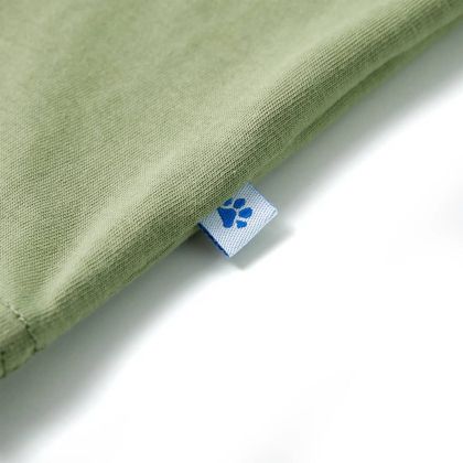 Детска тениска с къс ръкав, светло каки, 116