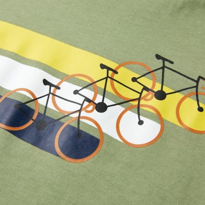 Детска тениска с къс ръкав, светло каки, 128