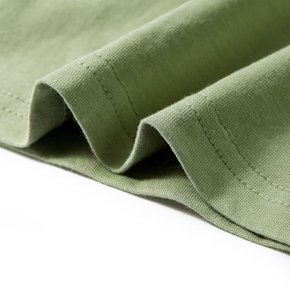 Детска тениска с къс ръкав, светло каки, 128