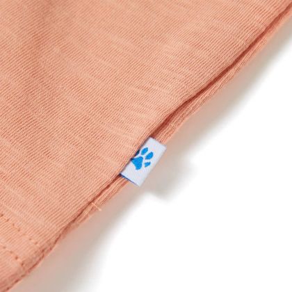 Детска тениска с къс ръкав, светлооранжева, 128