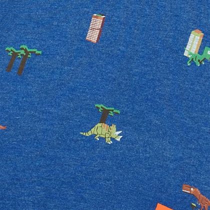 Детски суитшърт, тъмносин меланж, 128