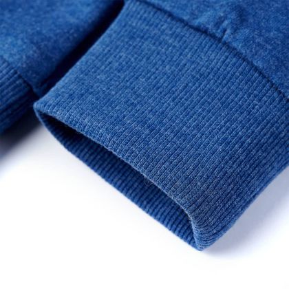 Детски суитшърт, тъмносин меланж, 140