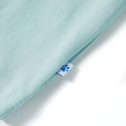 Детска тениска, светла аква, 92