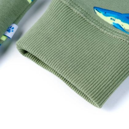 Детски суитшърт, светло каки, 104