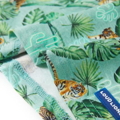 Детска тениска, светлозелен меланж, 116