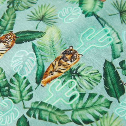 Детска тениска, светлозелен меланж, 128