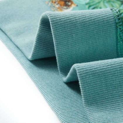 Детски суитшърт, светлозелен меланж, 104